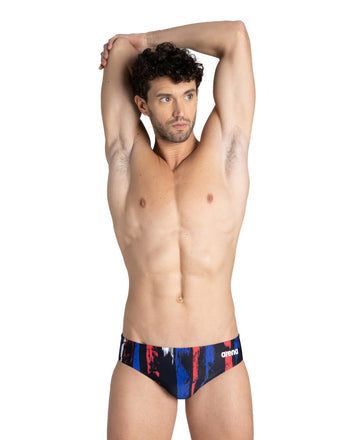 Arena Man Team Painted Stripes Swim Brief