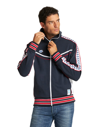 Arena Men's Mark Spitz Front Zip Jacket