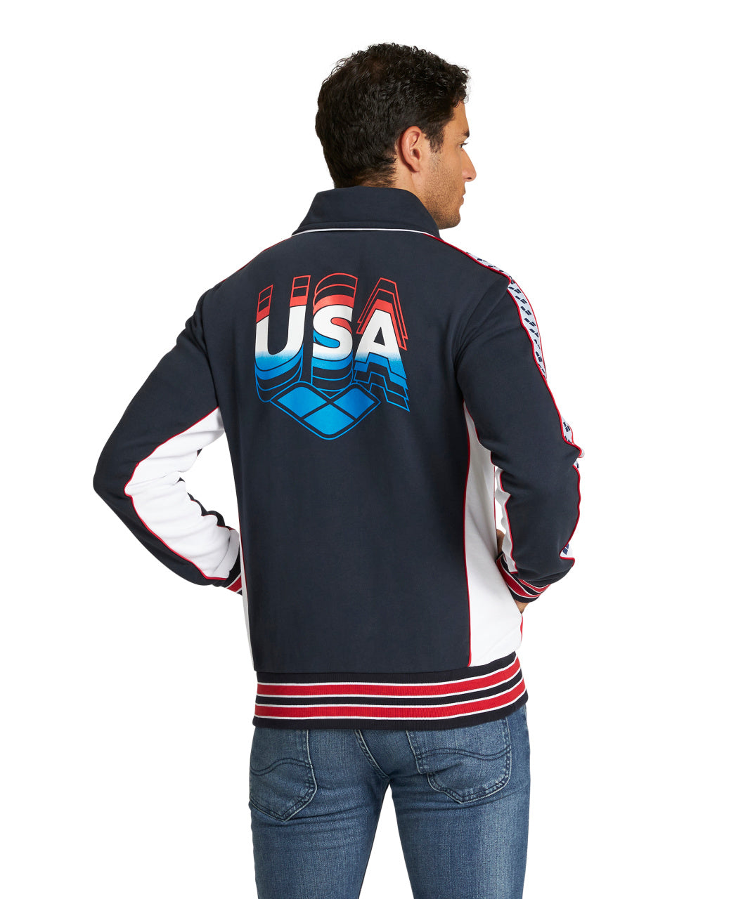 Arena Men's Mark Spitz Front Zip Jacket