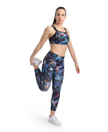 Arena Women's 7/8 Tights Panel Allover Print