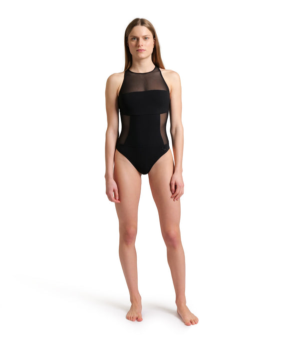 Arena Women's Mesh Panels Swimsuit Swim Pro Back