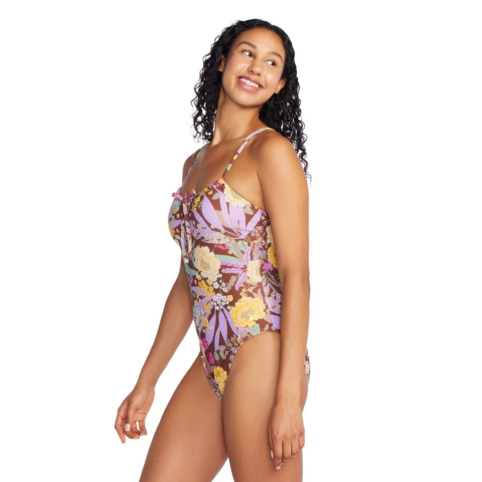 Speedo Women's Printed Bandeau One Piece Swimsuit