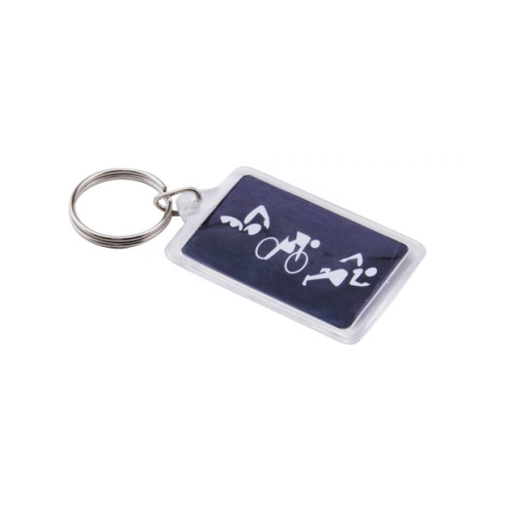 Triathlon Keychain Purple