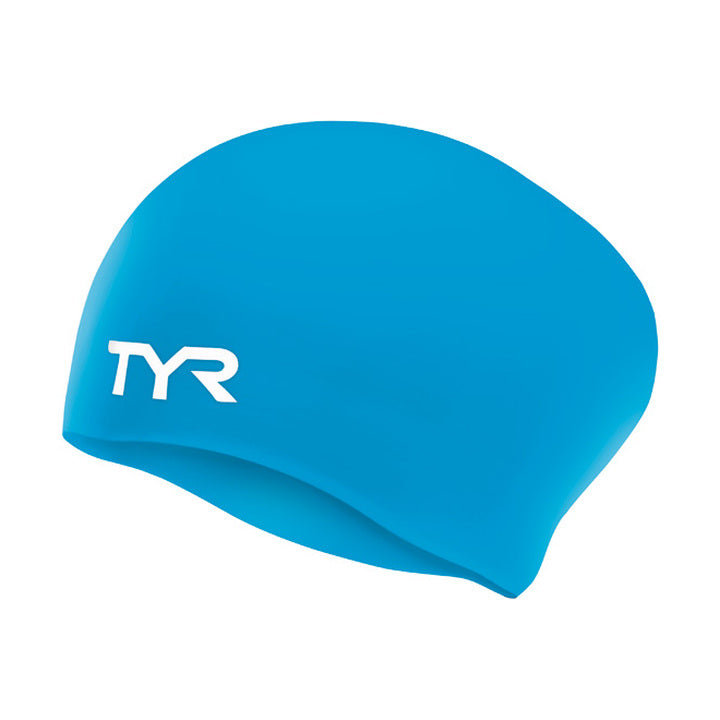 Tyr Long Hair Swim Cap WRINKLE-FREE Junior