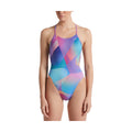 Nike Women's Spectrum Lace Up Tie Back One Piece Swimsuit