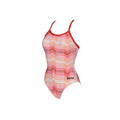 Arena One Piece Suit Multicolor Stripes Light Drop Back