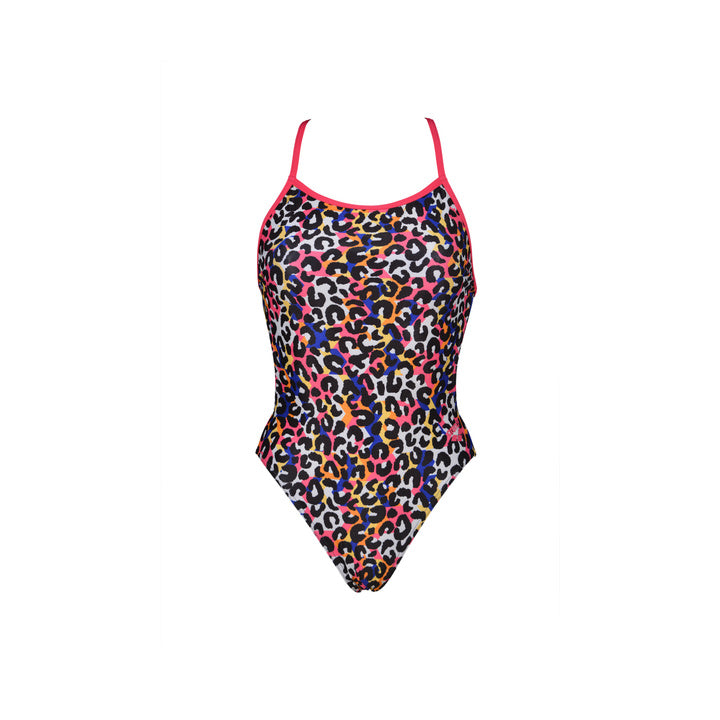 Arena Swimsuit Cheetah Heat Booster Back