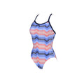 Arena One Piece Suit Multicolor Stripes Light Drop Back