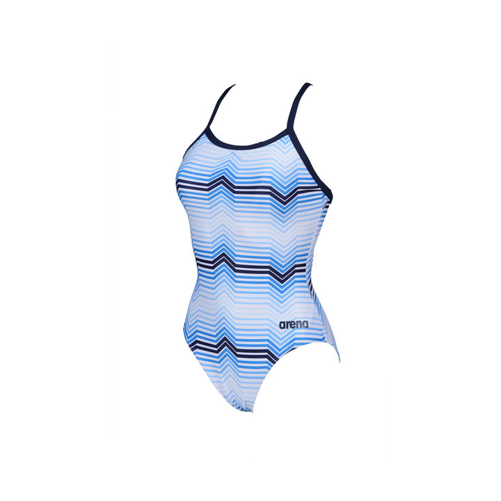 Arena One Piece Suit Multicolor Stripes Light Drop Back