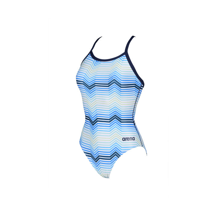 Arena One Piece Suit Multicolor Stripes Light Drop Back