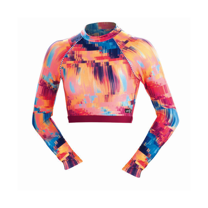 Dolfin Uglies Rash Guard REVIBE TECHNICOLOR DREAM Mock Neck