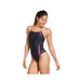 Speedo Solid Splice Flipback One Piece Swimsuit 