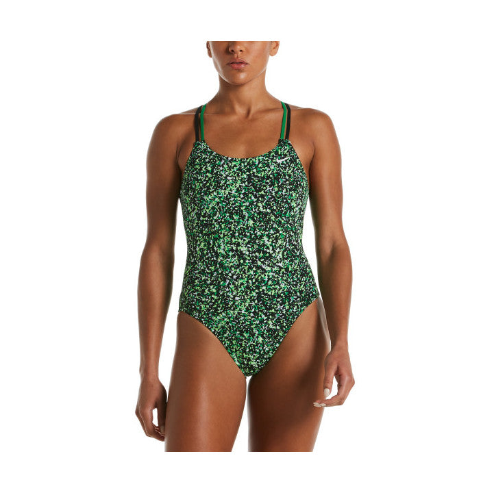 Nike One Piece Swimsuit Pixel Party Spiderback