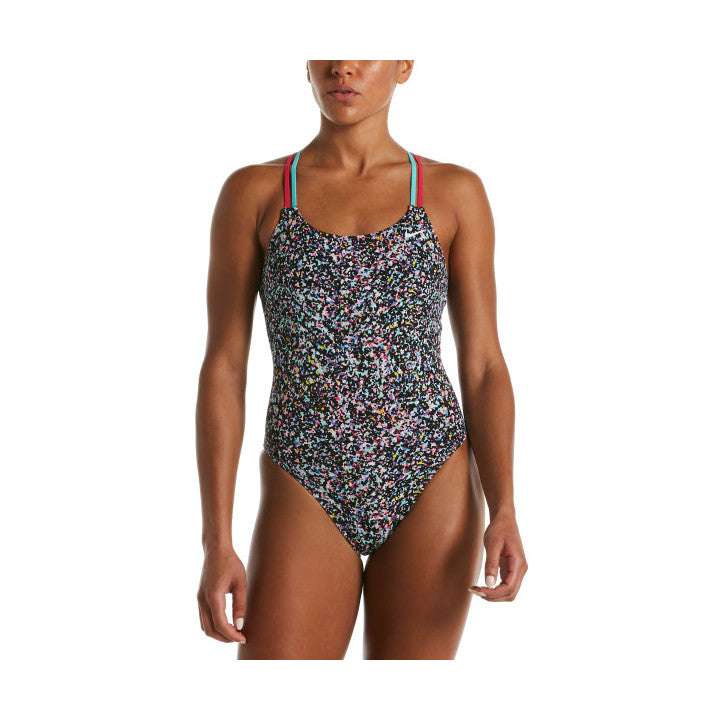 Nike One Piece Swimsuit Pixel Party Spiderback