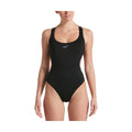 Nike Onyx Flash Bonded Cutout One Piece Swimsuit