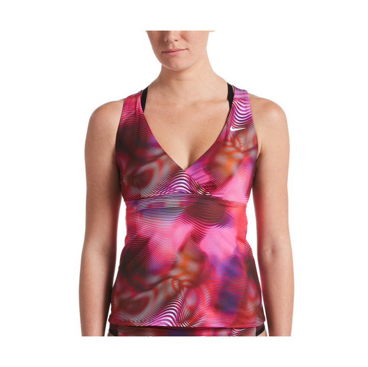 Nike Shift Layered Crossback Tankini Swimsuit Top