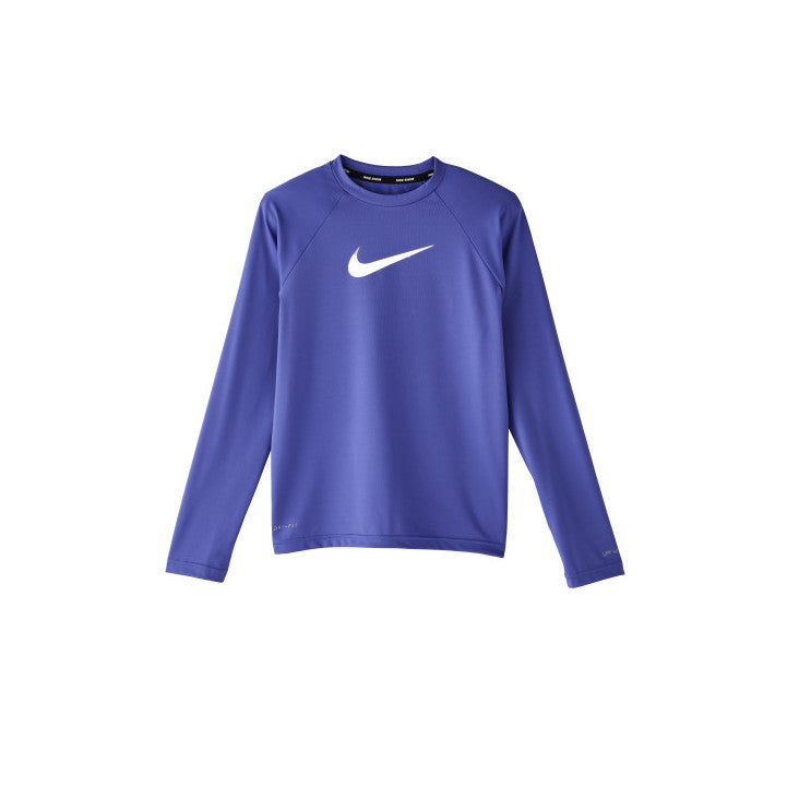 Nike Girls Swoosh Long Sleeve Hydroguard Swim Shirt