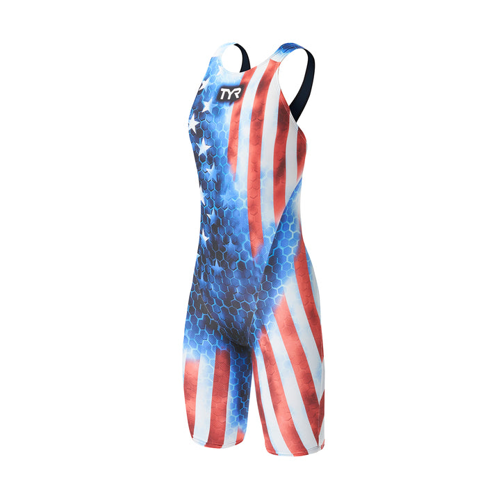 TYR Women's Avictor Supernova USA Closed Back Tech Suit