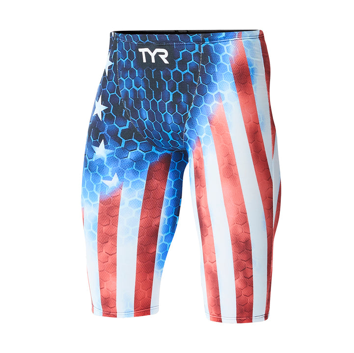 TYR Men's Avictor Supernova USA High Jammer Tech Suit