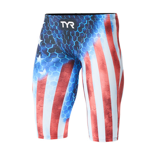 TYR Men's Avictor Supernova USA Jammer Tech Suit