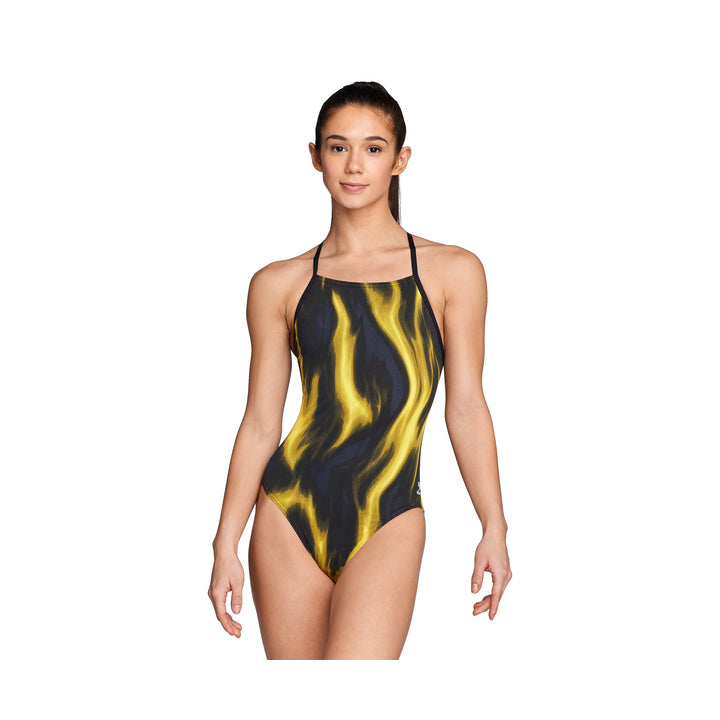 Speedo Endurance Vapor Flame Crossback Swimsuit 