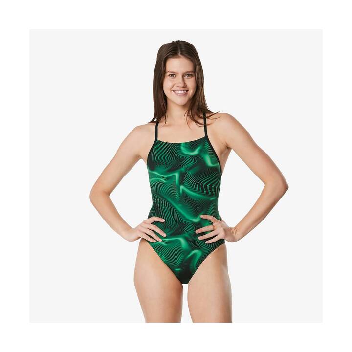 Speedo Fusion Vibe Crossback One Piece Swimsuit