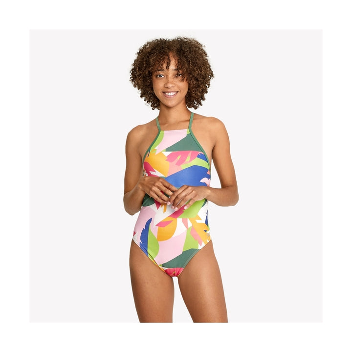 Speedo Womens Printed High Neck