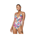 Speedo Women's Active V-Neck Halter One Piece Swimsuit