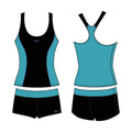 Nike Color Surge Powerback Tankini Short Set