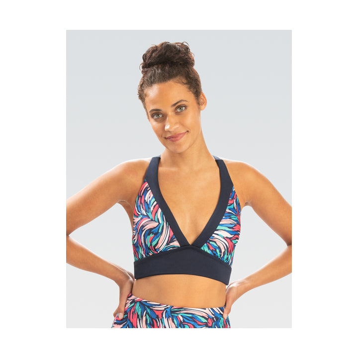 Dolfin Printed V-Neck Bikini Top