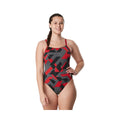 Speedo Womens Endurance Ruse Blocks Flyback Swimsuit