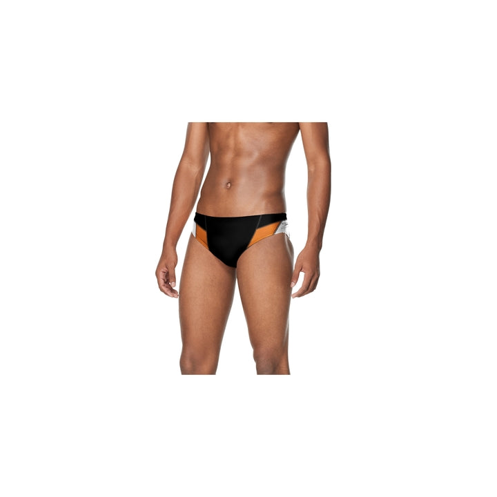 Speedo Men's Standard Swimsuit Brief Endurance+ Splice Team Colors