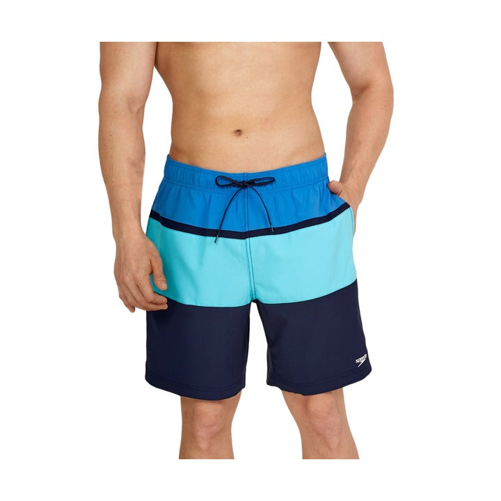 Speedo Men's Standard Swim Trunk Mid Length Redondo Stripe