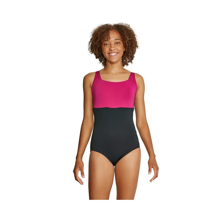 Speedo Colorblock Square Neck One piece