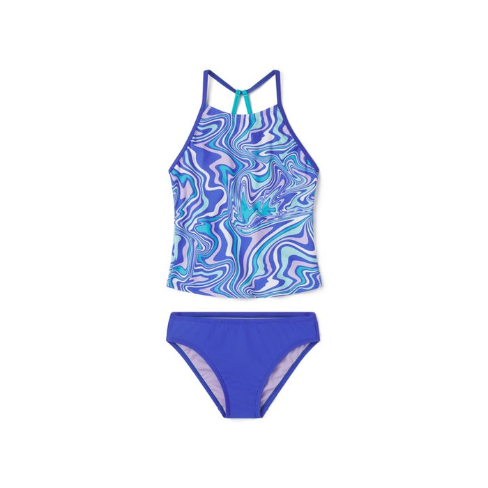 Speedo Print High Neck Tankini Set