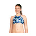 Speedo Print High Neck Tie Back Bikini Top