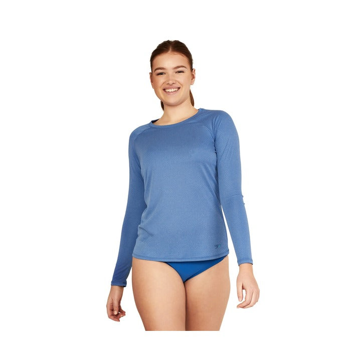 Speedo Heather Long Sleeve Swim Tee