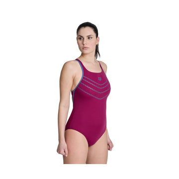 Arena Women Arena Losange V Swimsuit Swim Pro Back