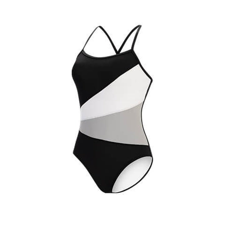 Aquashape Women's Moderate Color Block One Piece Swimsuit