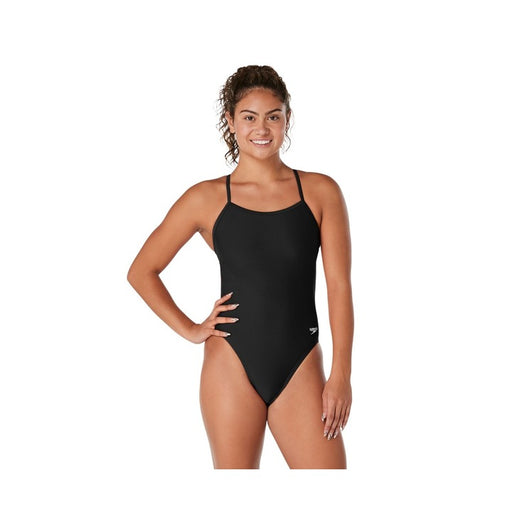 Speedo Womens Solid the One Back One Piece