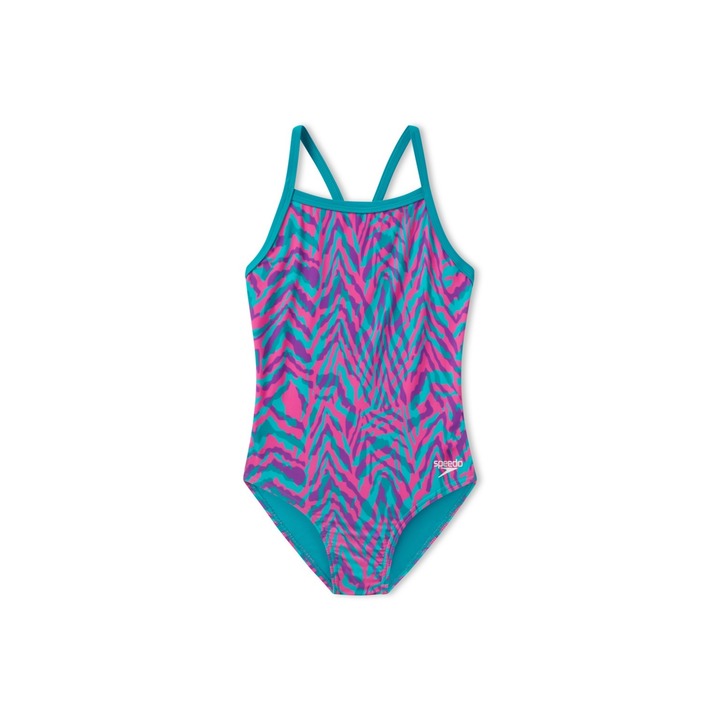 Speedo Printed Double X Back 1Pc