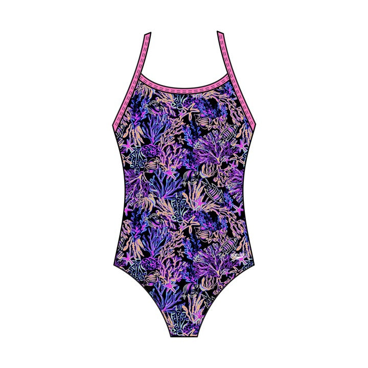 Speedo Printed Double X Back 1Pc