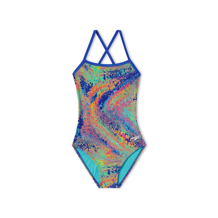 Speedo Printed Double X Back 1Pc