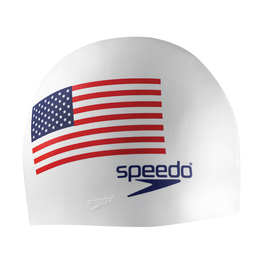 American Flag Swim Cap