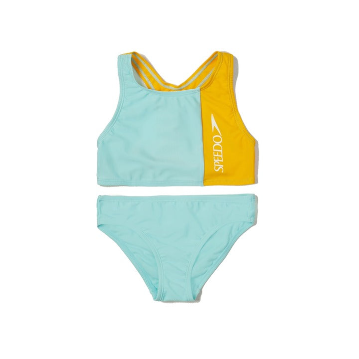 Speedo Girls' Solid Blocked Bikini Set