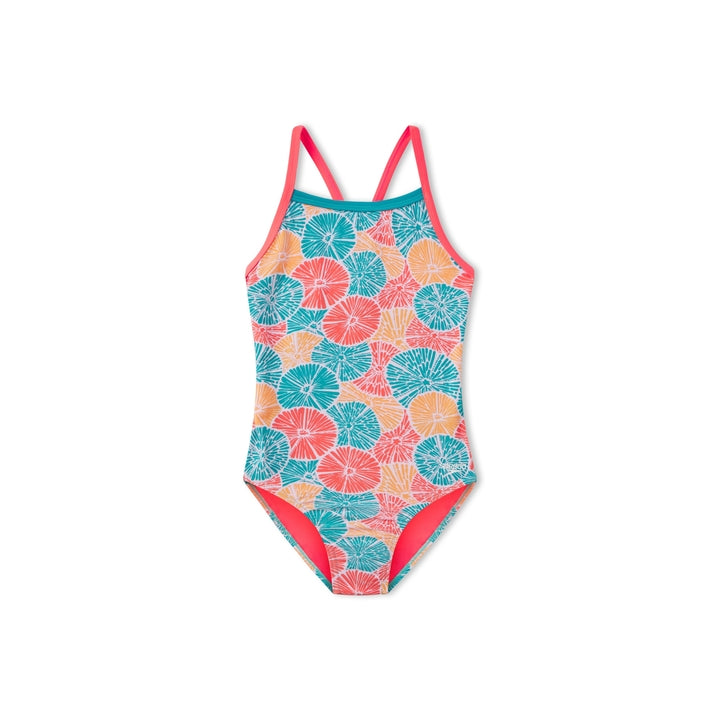 Speedo Print Propel Back Girl's One Piece Swimsuit