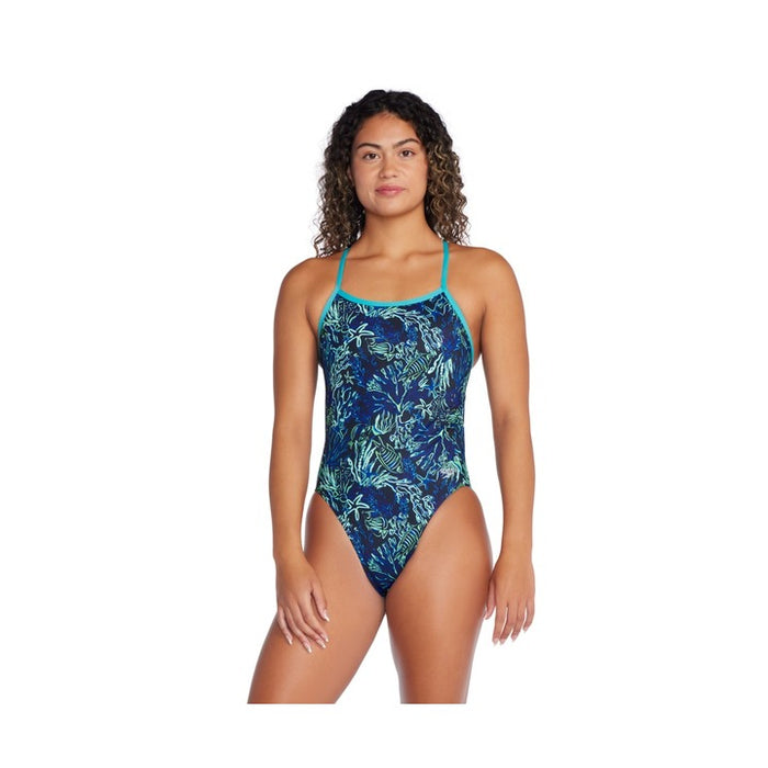 Speedo Women's Printed Twist Back One Piece