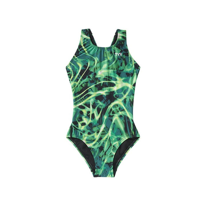 Tyr Durafast Lite Girls Maxfit Swimsuit - Electro