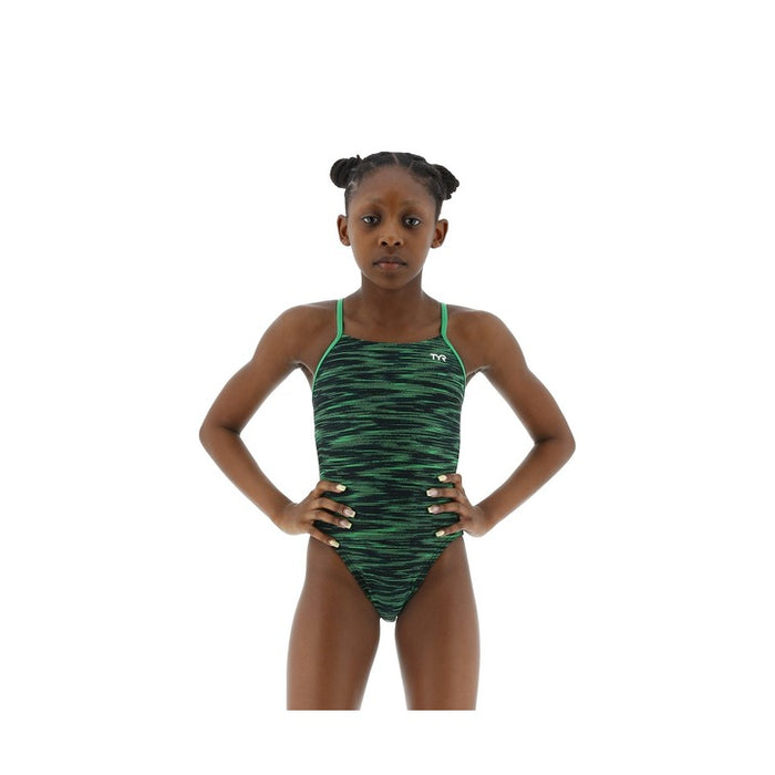 Tyr Durafast Elite Girls Cutoutfit Swimsuit - Fizzy