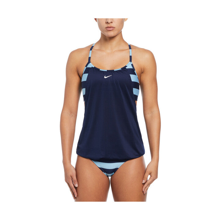 Nike Women Statement Stripe Layered Tankini